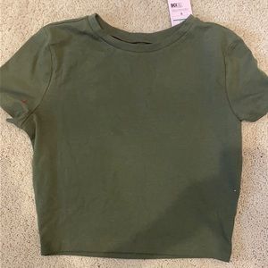 wild fable green crop top